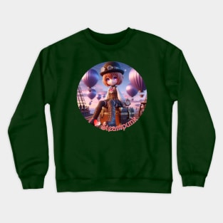 I Love Steampunk Crewneck Sweatshirt